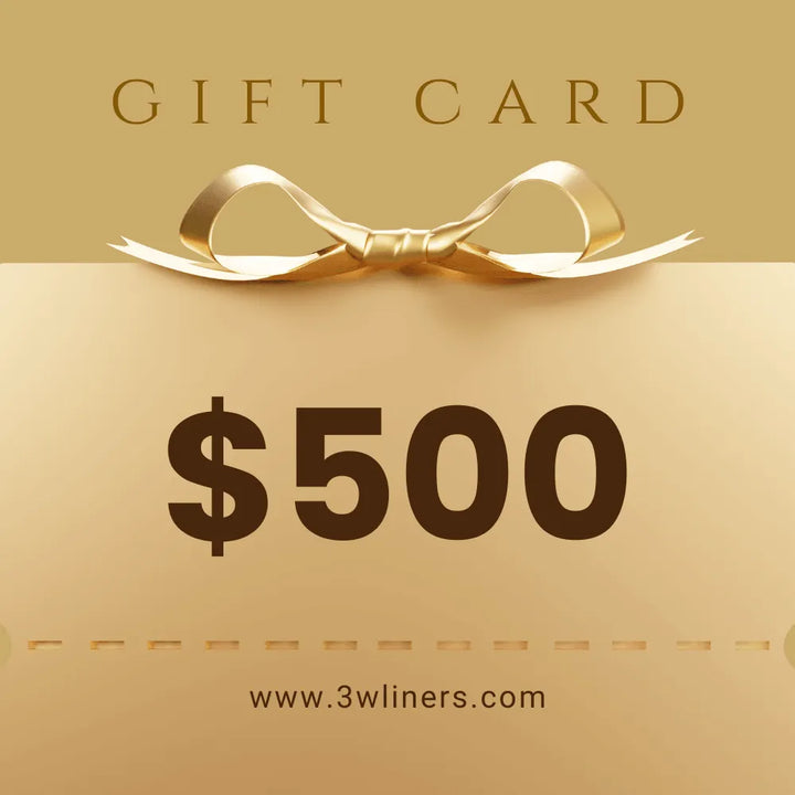 Gift card that shows text: Generated data gift card